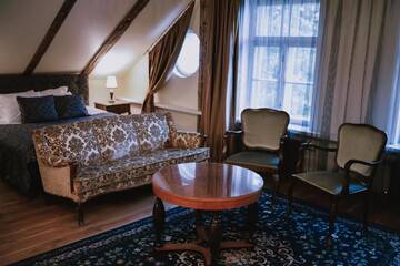 Фото номера Улучшенный двухместный номер с 1 кроватью Отель Boutique Hotel Virkas muiža г. Кулдига 14